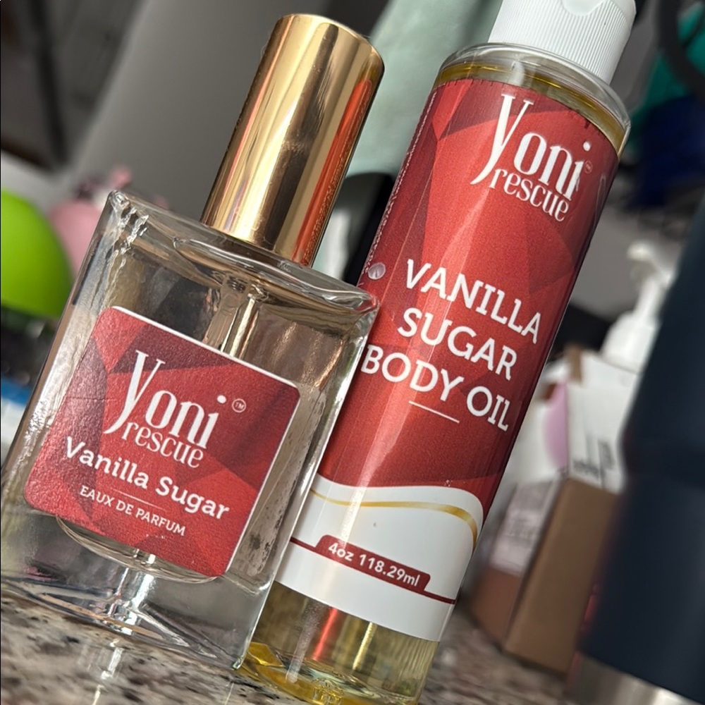 Vanilla Sugar Body Oil and Perfume Set
